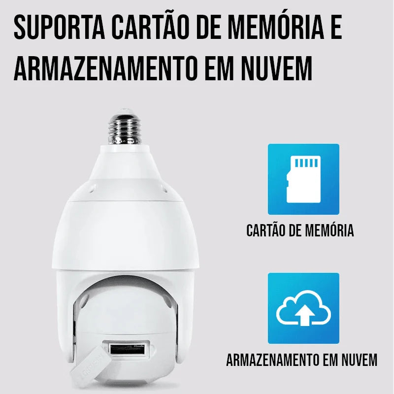 Câmera de Vigilância Inteligente Full HD Wi-Fi + Brinde Exclusivo (Compre 1 Leve 2)