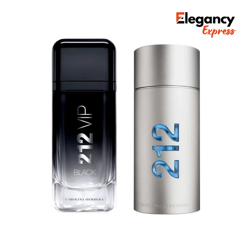 Combo de Perfumes Masculinos 212 VIP Black e 212 MEN