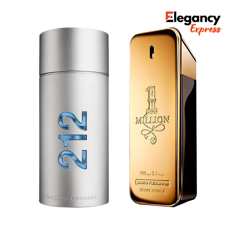 Combo Masculino de Perfumes  - 212 MEN e 1 Million