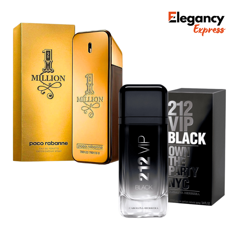 Combo de Perfumes - One Million + 212 VIP Black (QUEIMA DE ESTOQUE)