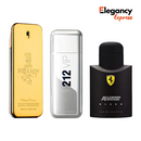 KIT 3 Perfumes Masculinos Importados (100ml) - One Million, 212 VIP NYC e Ferrari Black