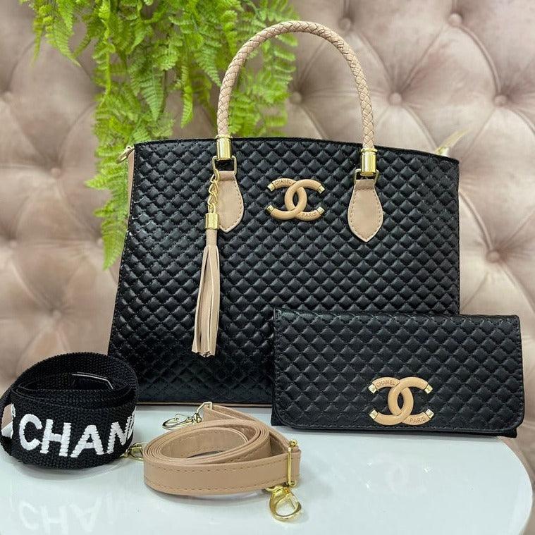 Kit Bolsa Chanel + Carteira e 2 Alças de Brinde - Loja Online